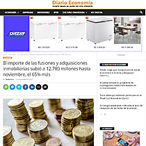 El importe de las fusiones y adquisiciones inmobiliarias subi a 12.780 millones hasta noviembre, el 65% ms